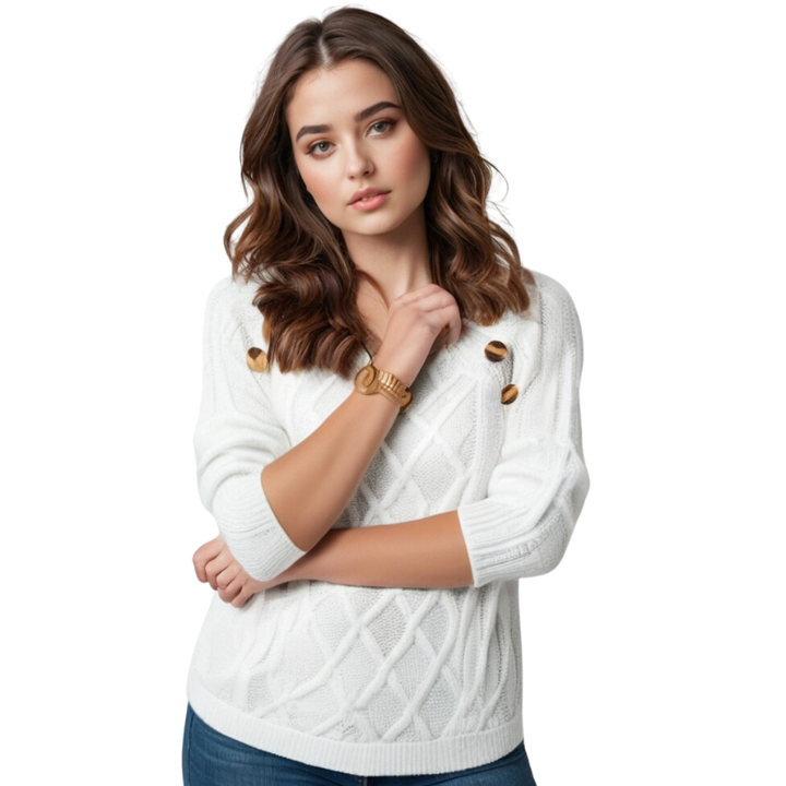 Elise Cable Sweater – Een trui vol samen geweven warmte! - Modenta