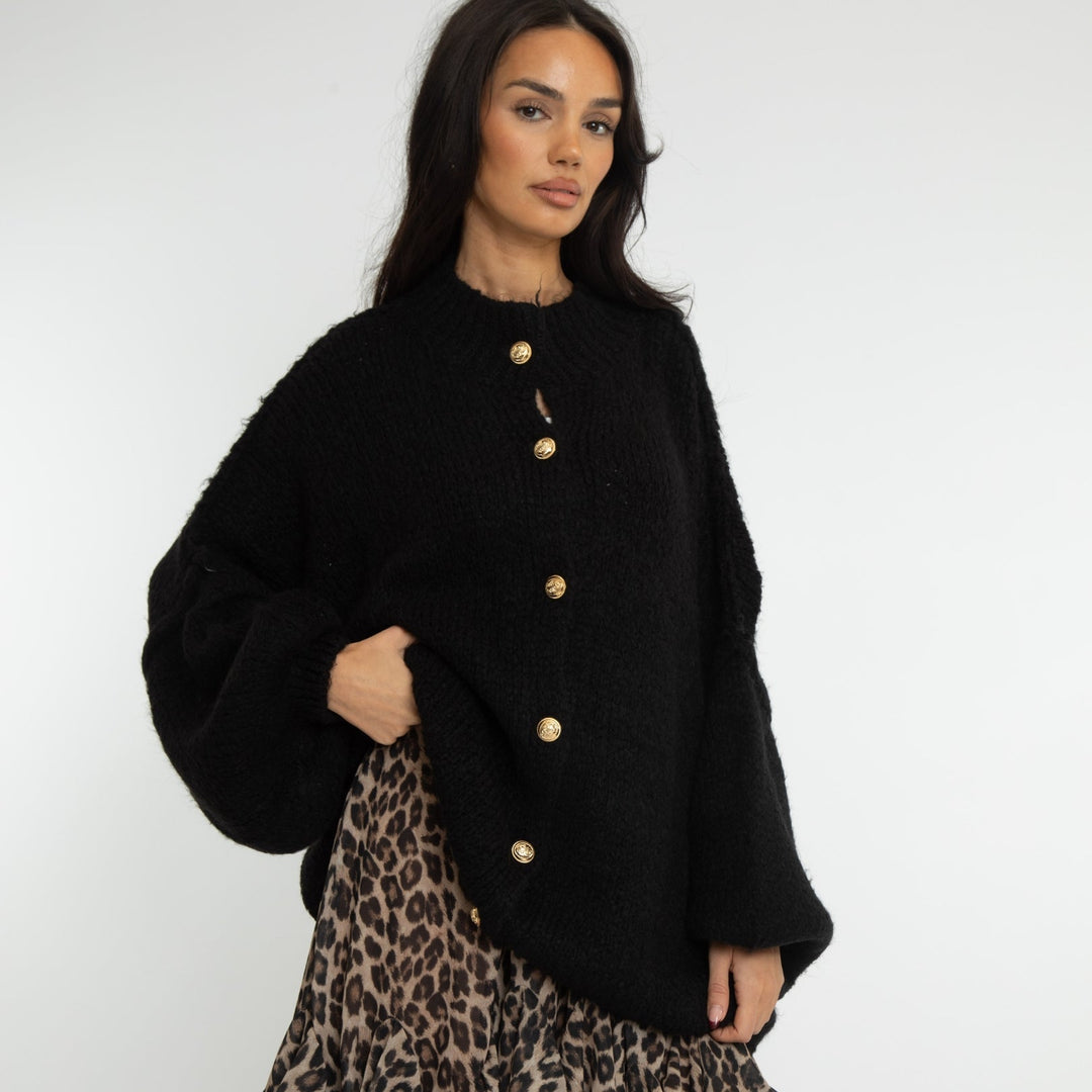 CozyKnit Luxe Vest - Modenta