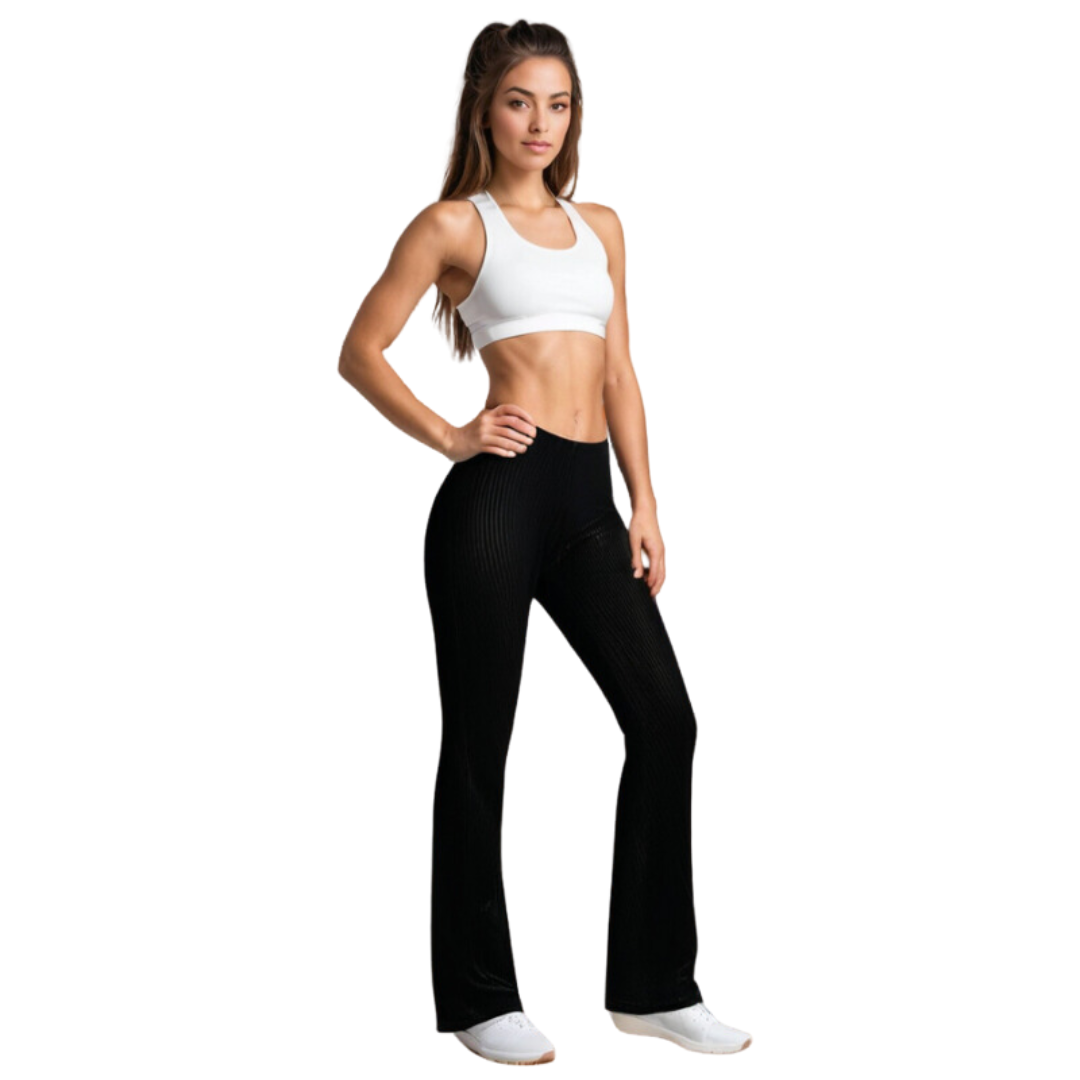 Celine Ribbed Pants – Luxe Getailleerde Ribbroek voor Stijl en Comfort - Modenta