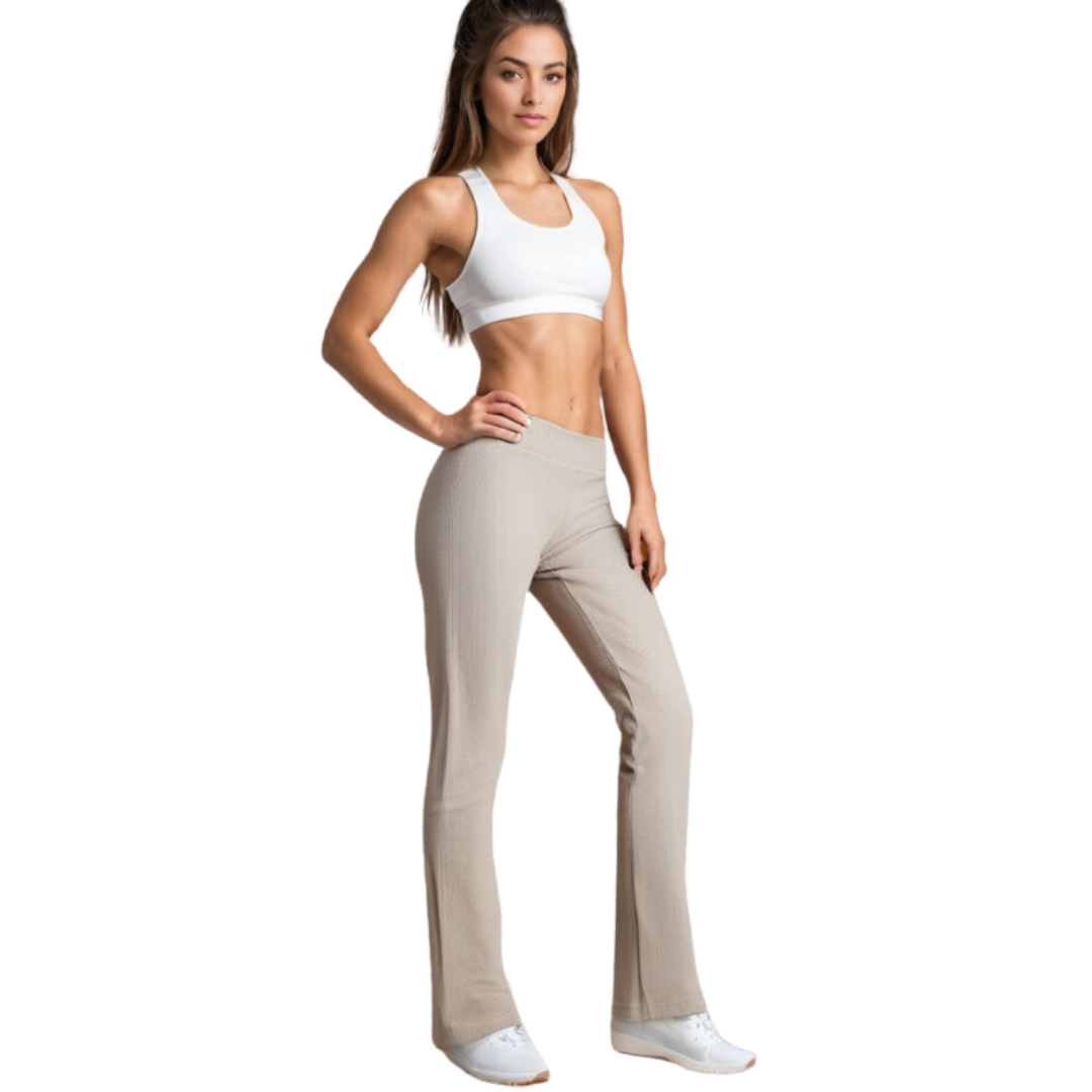 Celine Ribbed Pants – Luxe Getailleerde Ribbroek voor Stijl en Comfort - Modenta
