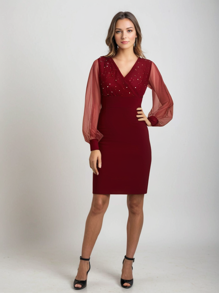 Lumière Étoile - De Sprankelende Pailletten Jurk voor Een Onvergetelijke Feestlook! - Modenta