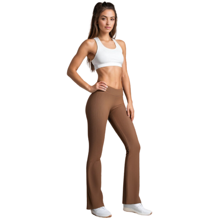 Celine Ribbed Pants – Luxe Getailleerde Ribbroek voor Stijl en Comfort - Modenta