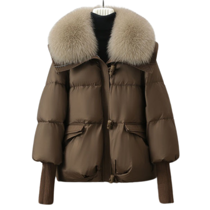 Elara Luxe Winterjas - Modenta