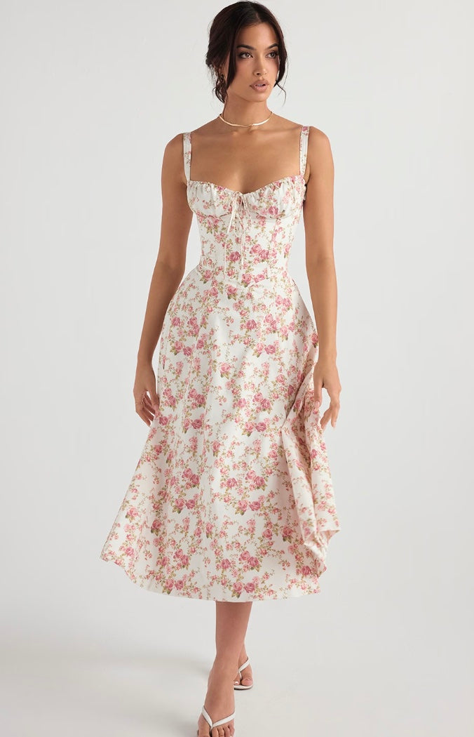 Sophie Zandloper Jurk - Modenta