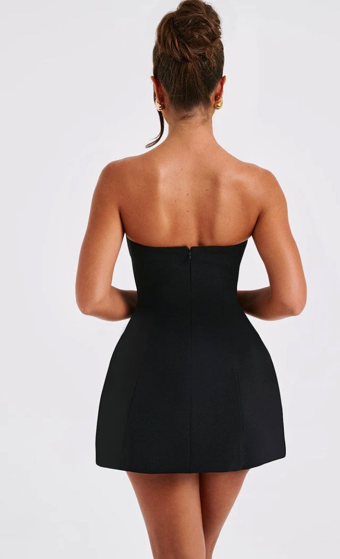 Sofie Mini Jurk - Modenta