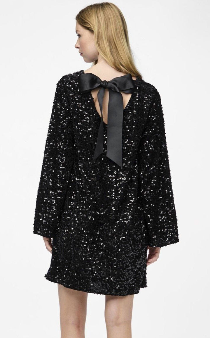 Gloria Glitter Jurk - Modenta