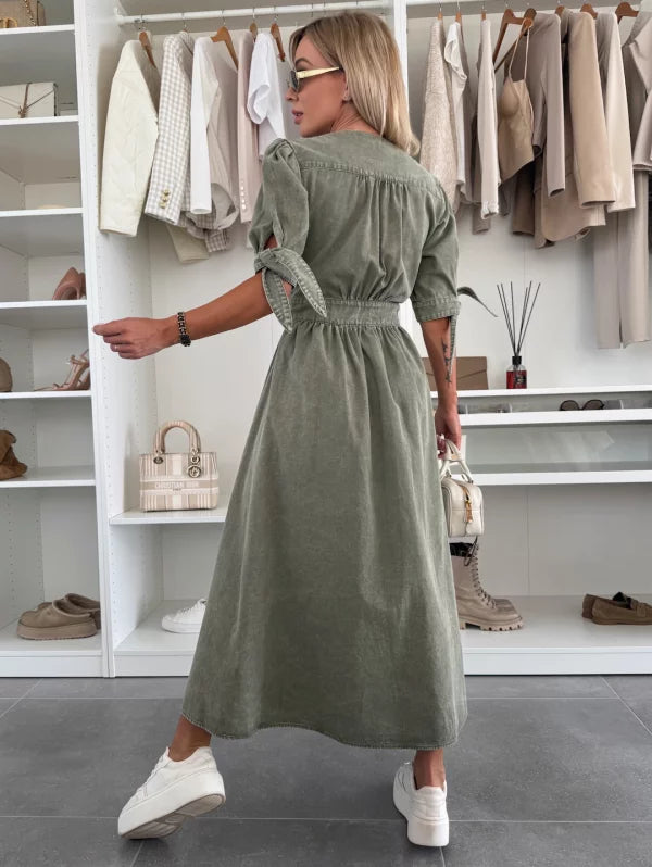 Ivanka | Stralende Denim-Jurk