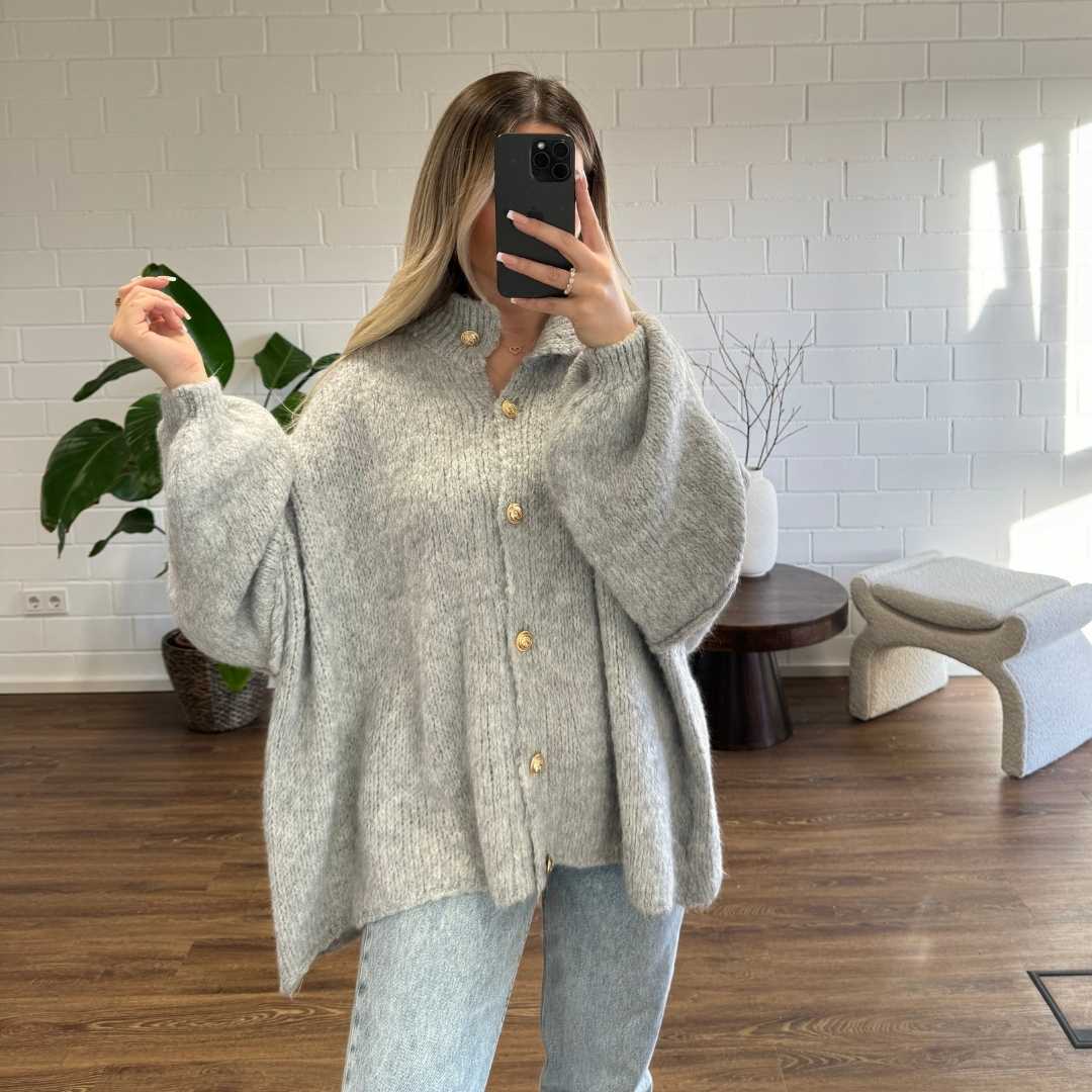 CozyKnit Luxe Vest - Modenta