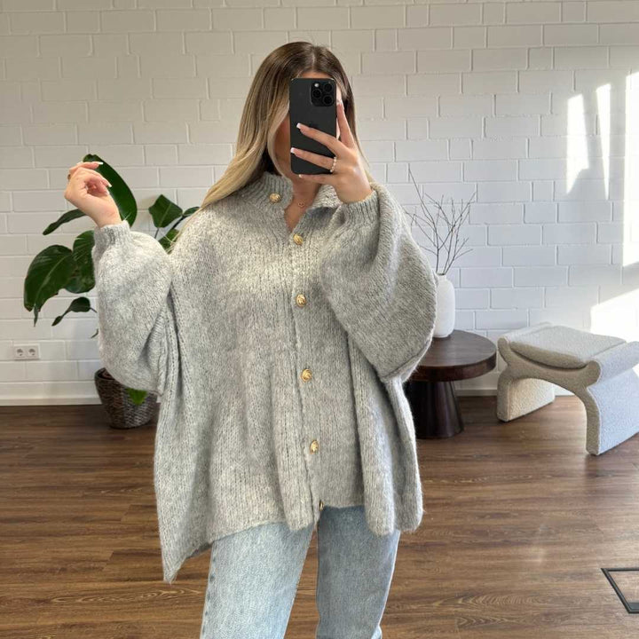 CozyKnit Luxe Vest - Modenta