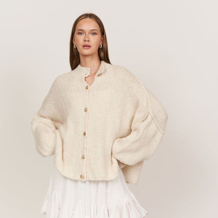 CozyKnit Luxe Vest - Modenta