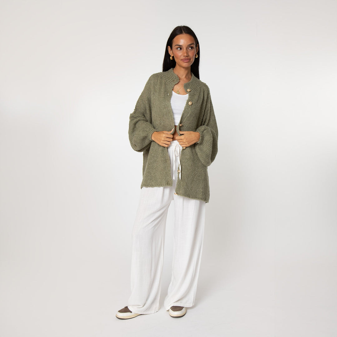 CozyKnit Luxe Vest - Modenta