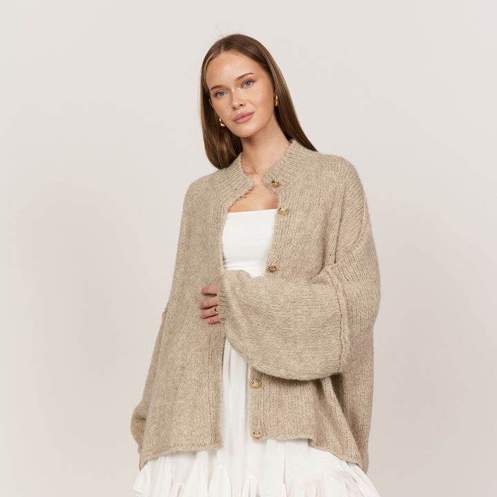 CozyKnit Luxe Vest - Modenta