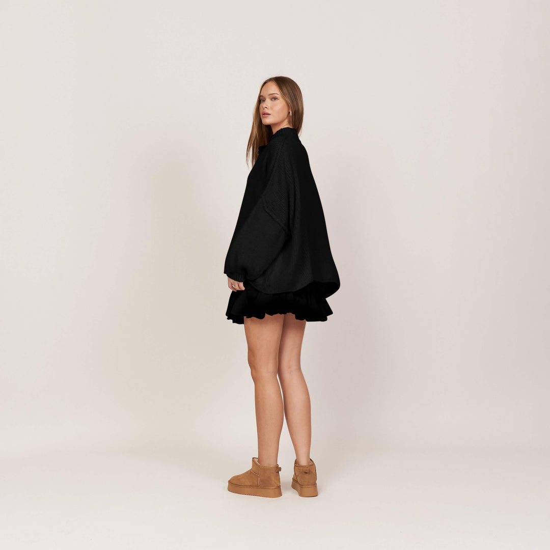 CozyKnit Luxe Vest - Modenta