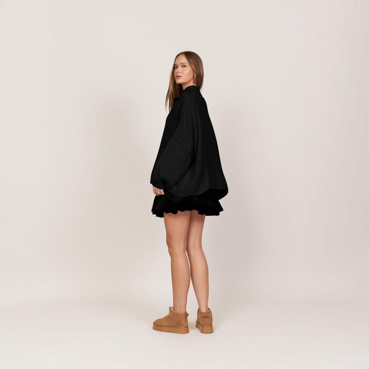 CozyKnit Luxe Vest - Modenta