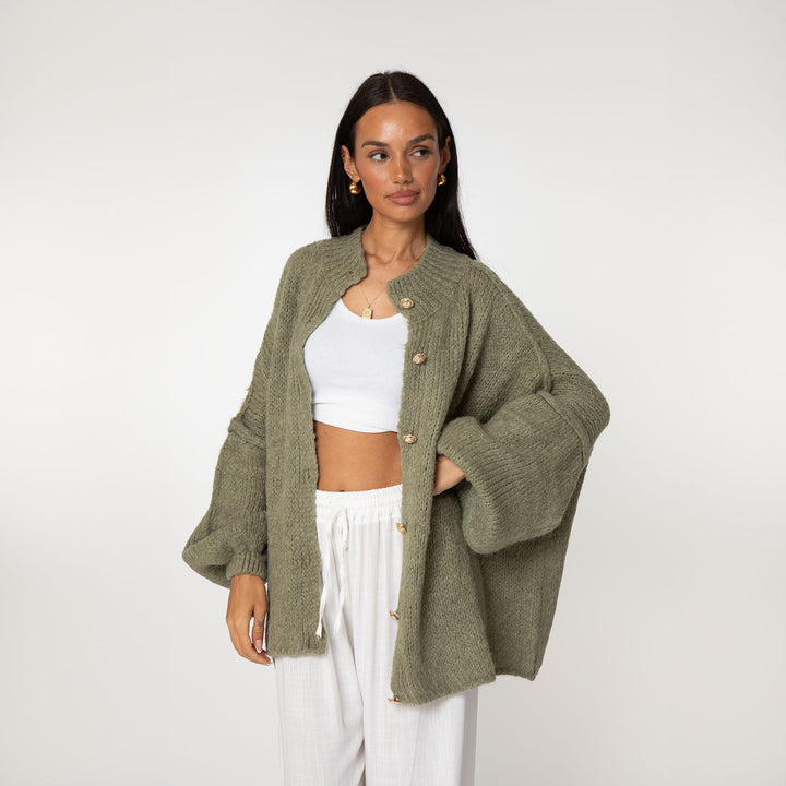 CozyKnit Luxe Vest - Modenta