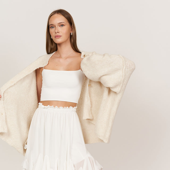 CozyKnit Luxe Vest - Modenta