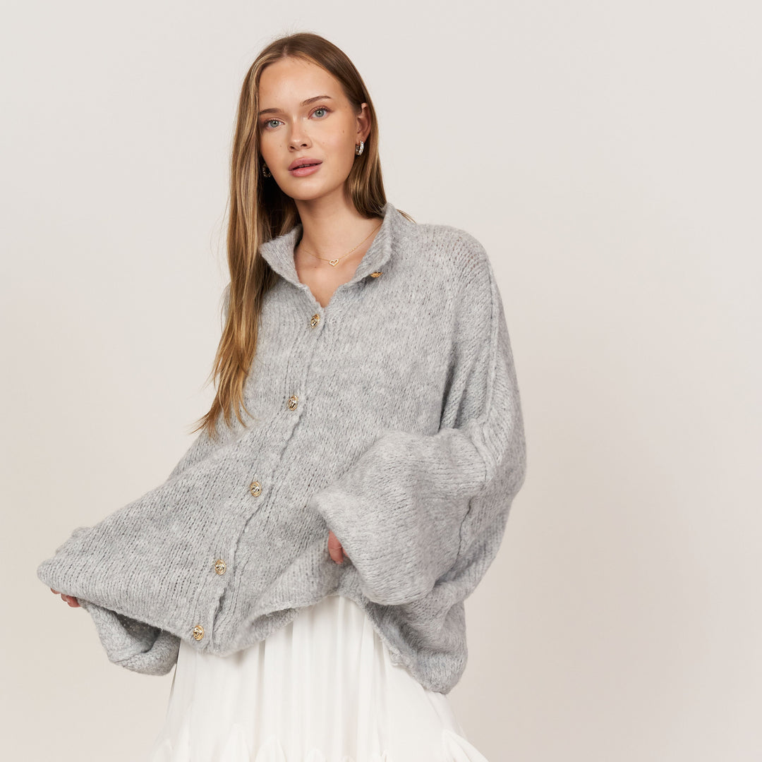 CozyKnit Luxe Vest - Modenta